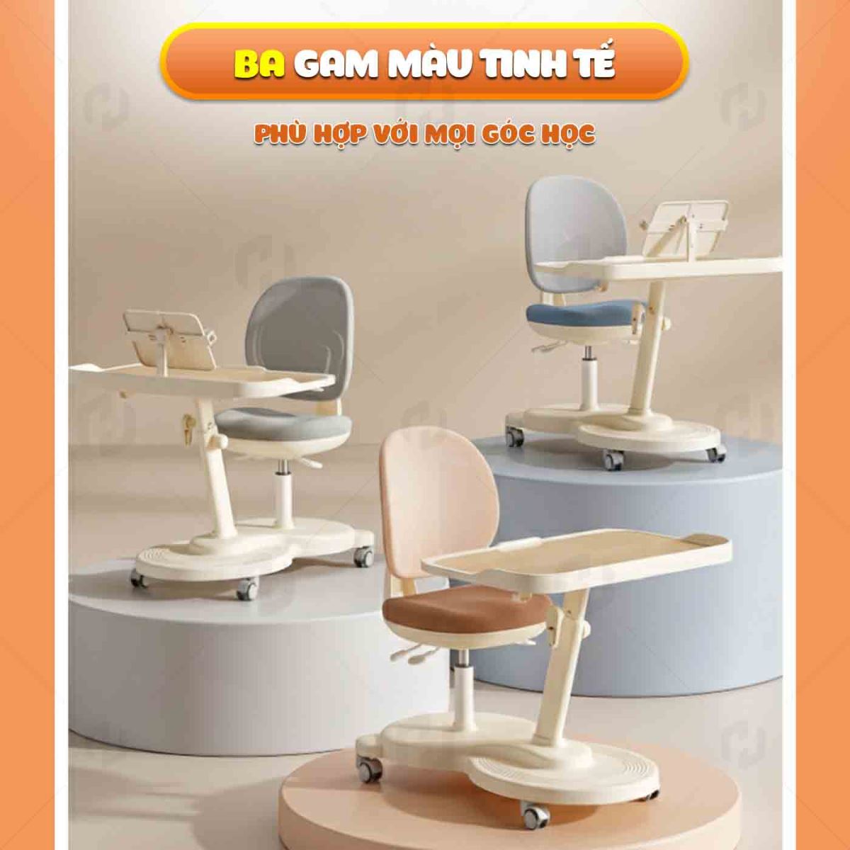 Bộ bàn học T74 liền ghế chống gù 